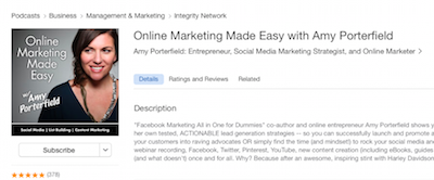 marketing podcast with Amy Porterfield
