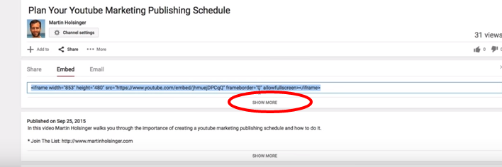 Embedding Video In WordPress Website YouTube Marketing YouTuben