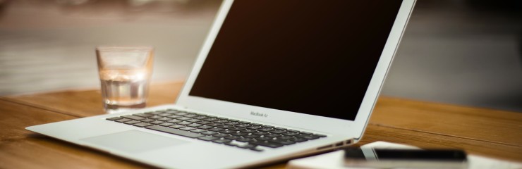 small business marketing blog with a macbook air