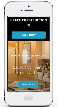 mobile friendly website for contractors