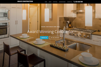 mobile responsive website for contractors